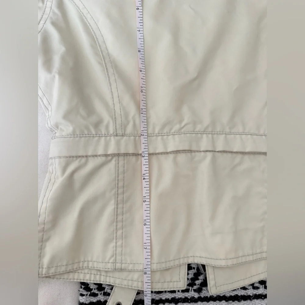 Belstaff Nylon Utility Moto Jacket as seen in Rosalia XS Beige